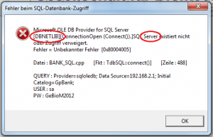 SQL-Fehler-remote-Server-markiert