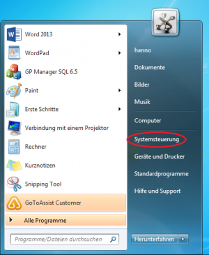 Systemsteuerung Unter Windows 7 öffnen - Go-tec GmbH – Support